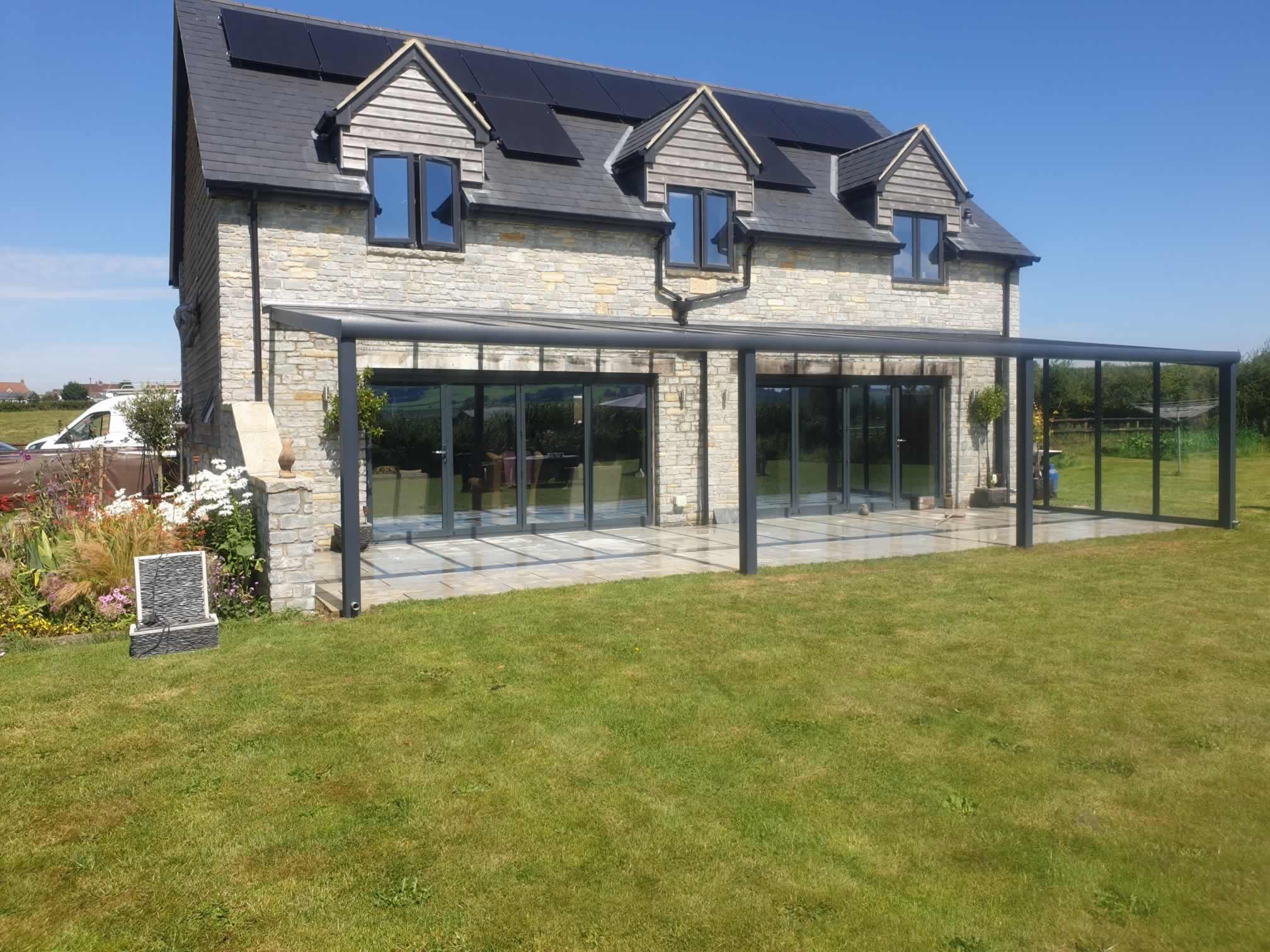 Large Veranda With Glass Walls