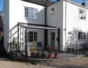 Veranda With Glazed Panel